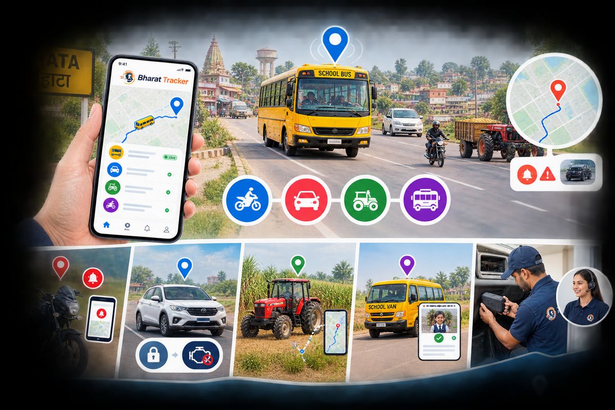GPS tracking for school vans, tractors and trucks in Hata, Kushinagar district