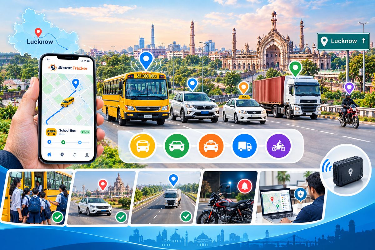 GPS tracking for school buses, cars and fleets in Lucknow, Uttar Pradesh
